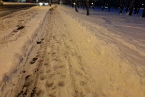 parking, snijeg, Bundek, Zagreb